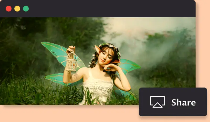 Screenshare of a fairy
